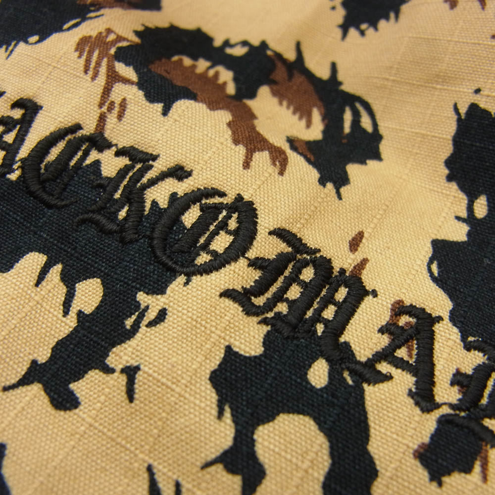WACKO MARIA ワコマリア 25SS-WMA-BG08 LEOPARD DRAWSTRING BAG レオパード ポーチ ベージュ系【中古】