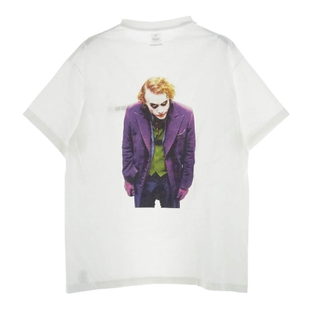 WACKO MARIA ワコマリア × The Dark Knight Trilogy ダークナイトトリロジー バックプリント ジョーカー Tシャツ 半袖 ホワイト系 L【中古】