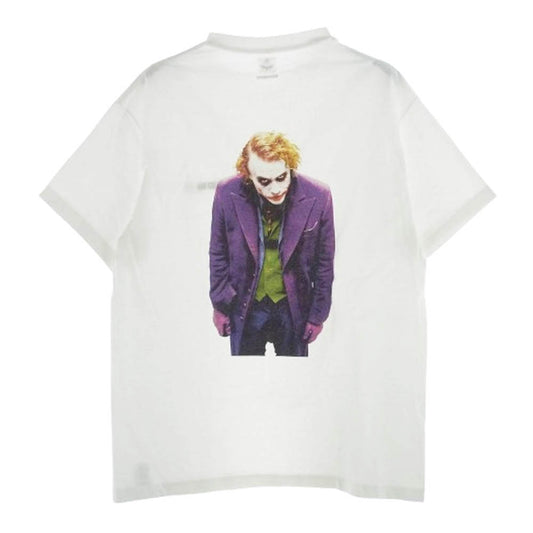 WACKO MARIA ワコマリア × The Dark Knight Trilogy ダークナイトトリロジー バックプリント ジョーカー Tシャツ 半袖 ホワイト系 L【中古】