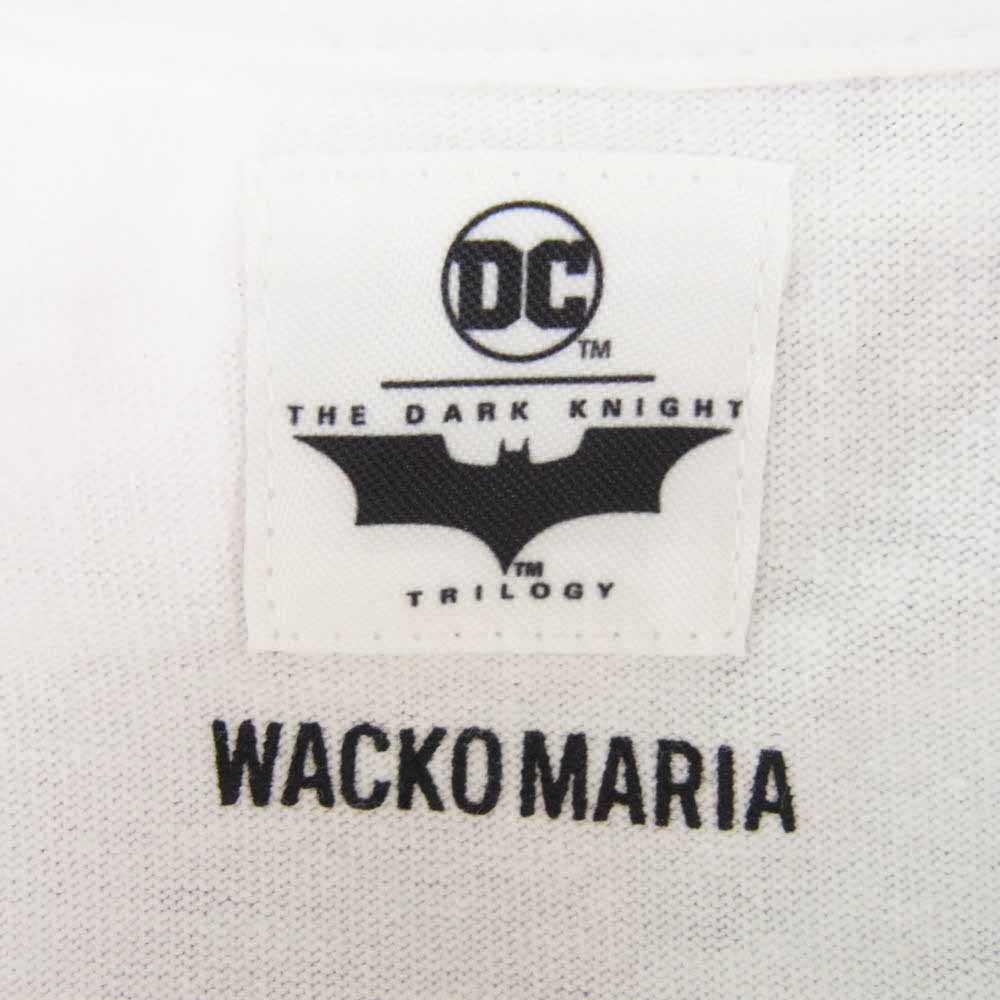 WACKO MARIA ワコマリア × The Dark Knight Trilogy ダークナイトトリロジー バックプリント ジョーカー Tシャツ 半袖 ホワイト系 L【中古】