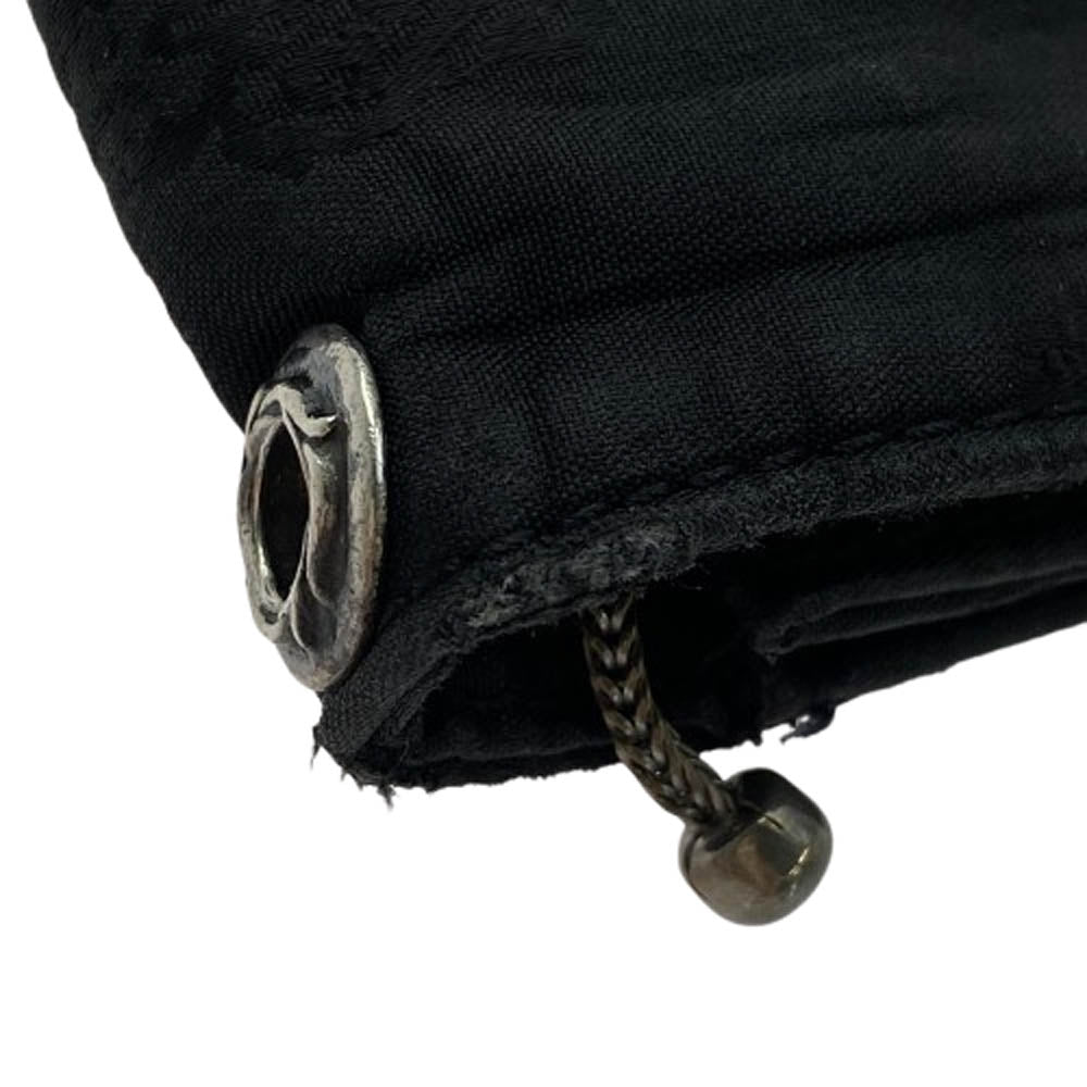 CHROME HEARTS クロムハーツ（原本無） 2ZIP 2ジップ クロスボールボタンナイロンウォレット ブラック系【中古】