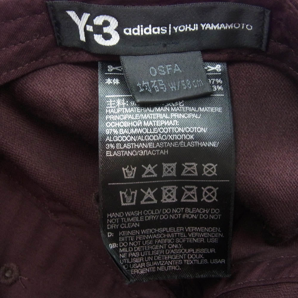 Y-3 Yohji Yamamoto ワイスリー ヨウジヤマモト GK0627 Classic LOGO CAP クラシックロゴ キャップ ブラウン系 OS【中古】