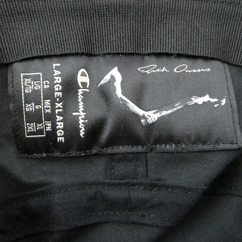 Rick Owens リックオウエンス CM21S0022-805406 × Champion チャンピオン GILLLINGAN HAT NYLON ナイロン バケットハット 帽子 ブラック系 XL【中古】