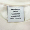 VETEMENTS ヴェトモン 21SS UE51TR760W スウィートロゴオーバーサイズ Tシャツ 半袖カットソー ホワイト系 S【中古】