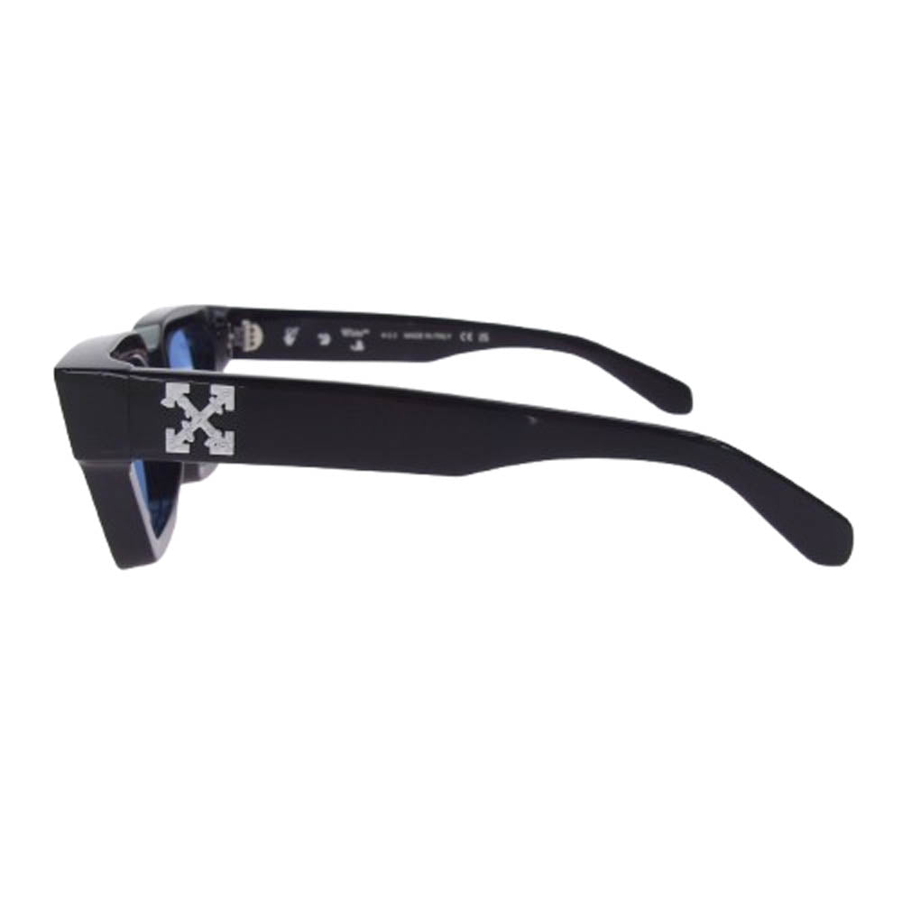 OFF-WHITE オフホワイト 21AW OERI008 1045 Prescription Virgil Sunglasses スクエア カラーレンズ サングラス アイウェア ブラック系 50□22-145【中古】