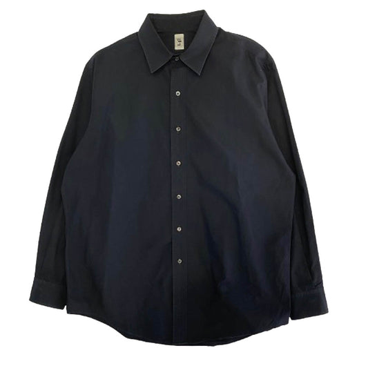 レショップ 21-050-053-2170-1-0 WIDE Reguler Shirts ブロードシャツ コットン 長袖 シャツ ネイビー系 2【中古】
