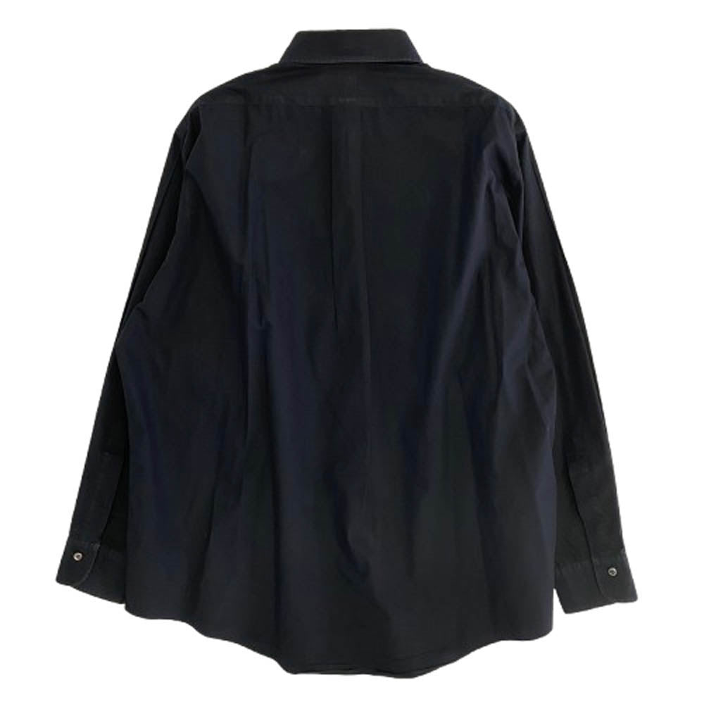 レショップ 21-050-053-2170-1-0 WIDE Reguler Shirts ブロードシャツ コットン 長袖 シャツ ネイビー系 2【中古】