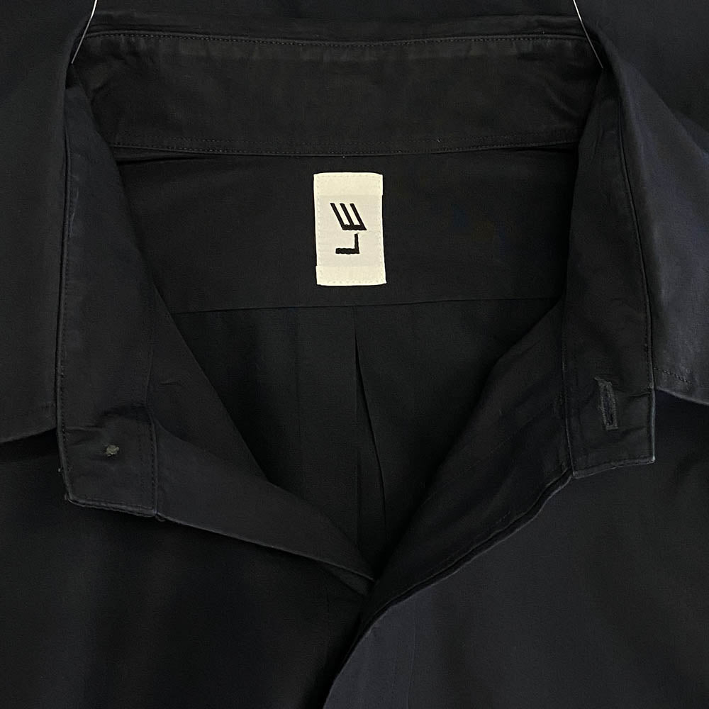 レショップ 21-050-053-2170-1-0 WIDE Reguler Shirts ブロードシャツ コットン 長袖 シャツ ネイビー系 2【中古】