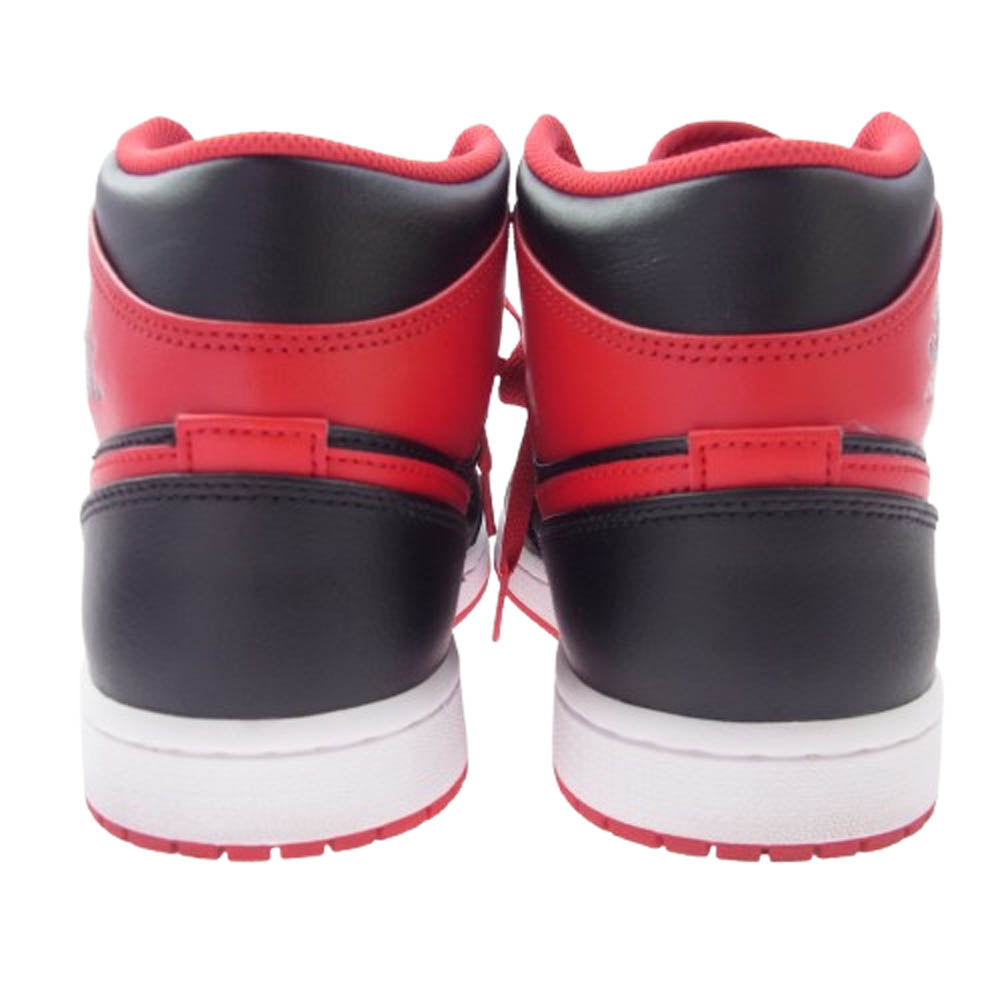 NIKE ナイキ DQ8426-060 Air Jordan 1 Mid Bred Toe エア ジョーダン 1 ミッド ブレッドトゥ ブラック系 レッド系 26.5cm【中古】