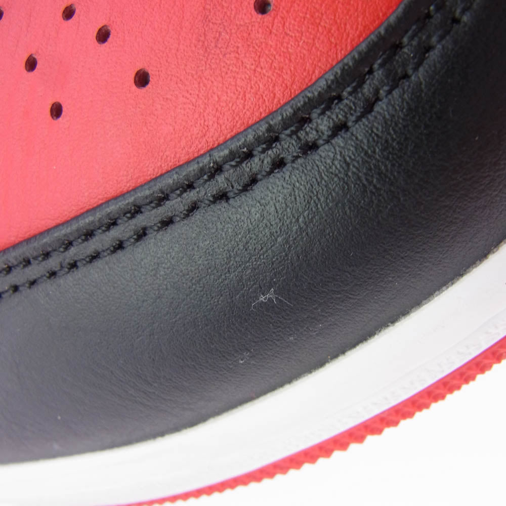 NIKE ナイキ DQ8426-060 Air Jordan 1 Mid Bred Toe エア ジョーダン 1 ミッド ブレッドトゥ ブラック系 レッド系 26.5cm【中古】