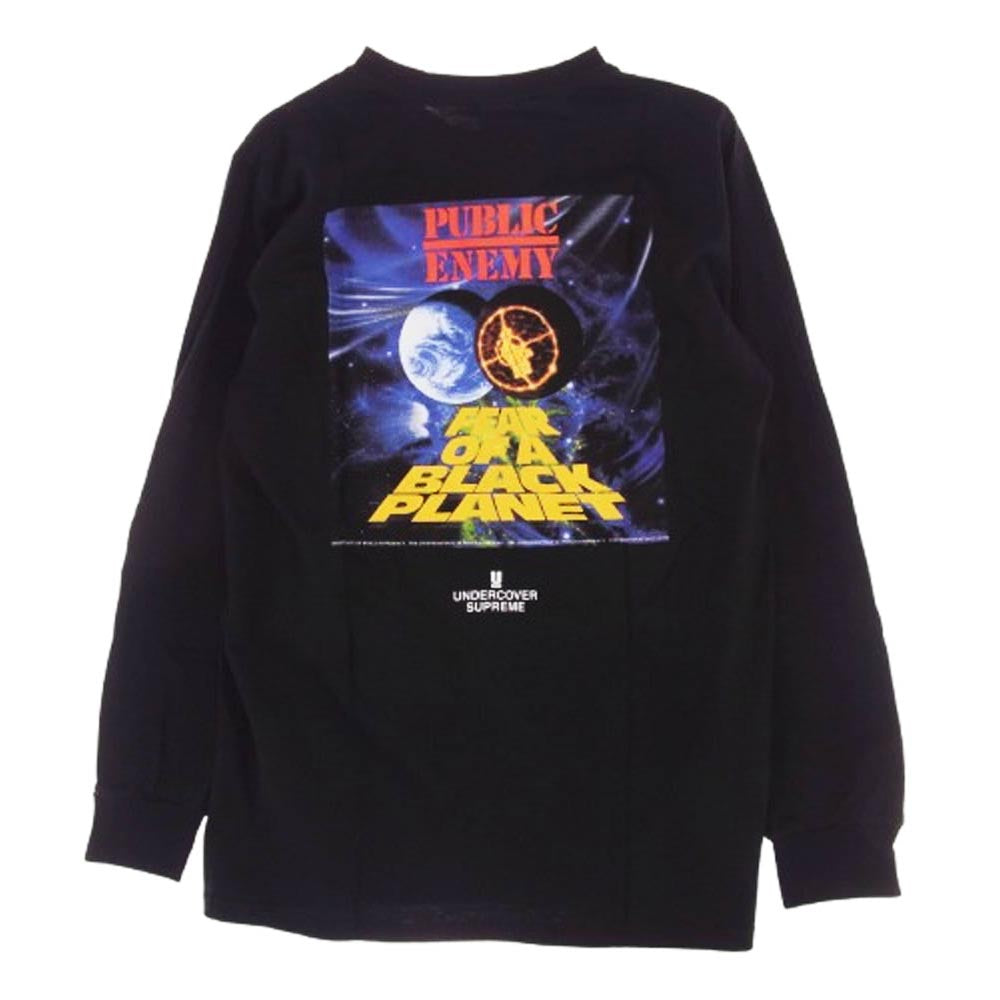 Supreme シュプリーム 18SS × UNDERCOVER Public Enemy Counterattack L/S Tee アンダーカバー パブリック・エナミー ロングスリーブ Tシャツ 長袖 カットソー ブラック系 M【極上美品】【中古】