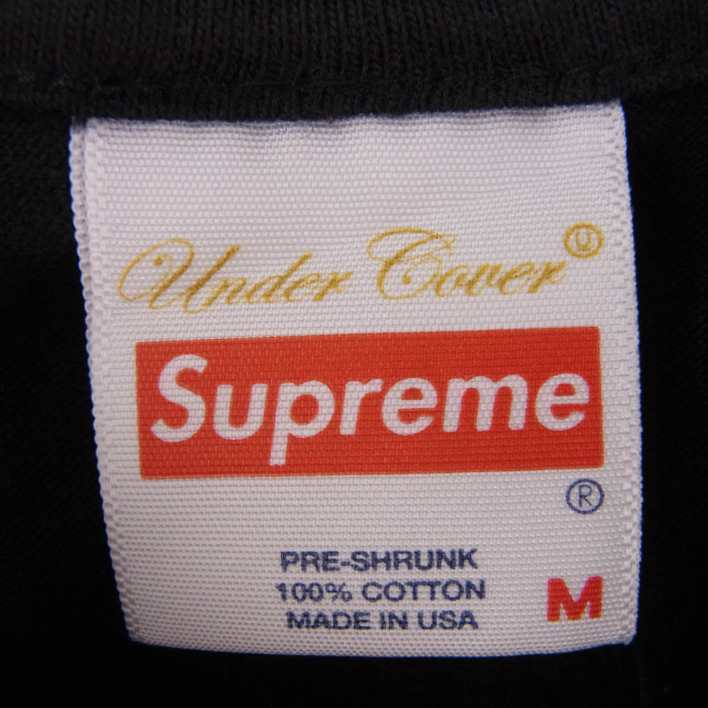 Supreme シュプリーム 18SS × UNDERCOVER Public Enemy Counterattack L/S Tee アンダーカバー パブリック・エナミー ロングスリーブ Tシャツ 長袖 カットソー ブラック系 M【極上美品】【中古】