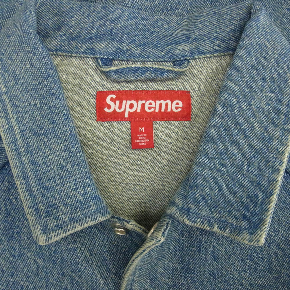 Supreme シュプリーム 25SS Arc Denim Coaches Jacket Washed Indigo アーチロゴ デニム コーチ ジャケット ブルゾン インディゴブルー系 M【新古品】【未使用】【中古】