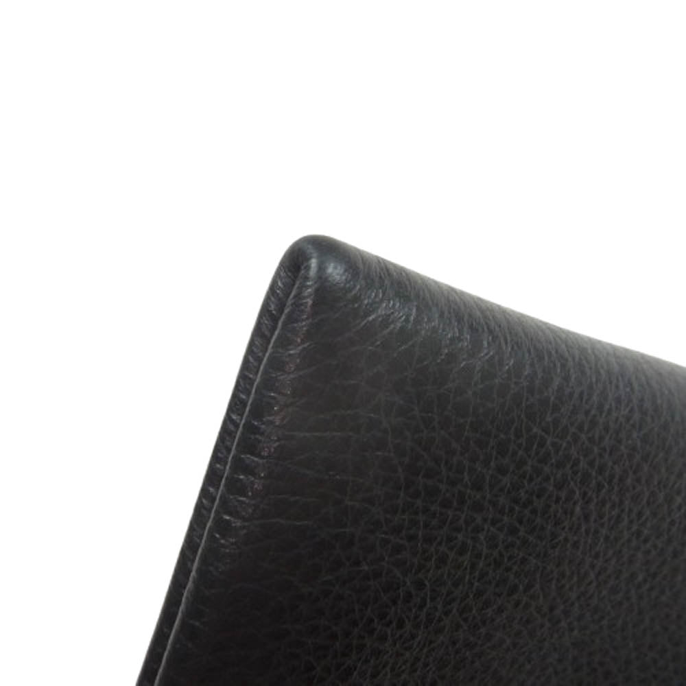 アエタ L字ファスナー レザー コンパクトウォレット ブラック系【中古】