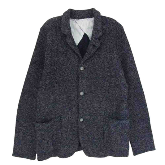 SHIPS シップス 801-23-0462 サマーニット 3B テーラード ジャケット ネイビー系 L【中古】