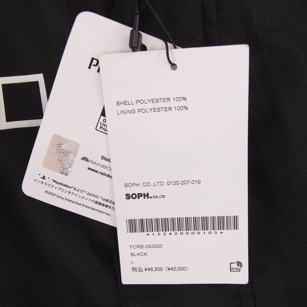 F.C.R.B. エフシーアールビー 24AW FCRB-242000 PlayStation WARM UP JACKET プレイステーション ウォーム アップ ジャケット ブラック系 L【極上美品】【中古】
