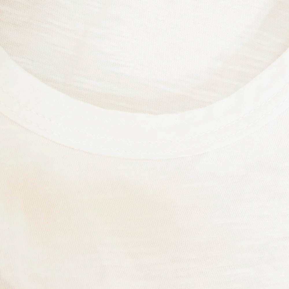 ジョンソンモータース フロント ロゴプリント 半袖 クルーネック Tシャツ ホワイト系 S【中古】