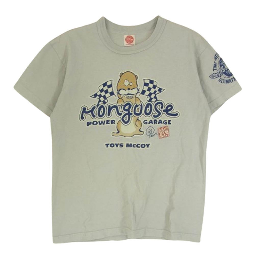 TOY'S McCOY トイズマッコイ Mongoose 世田谷ベース マングース パワー ガレージ 半袖 Tシャツ ブルーグレー系 S【中古】