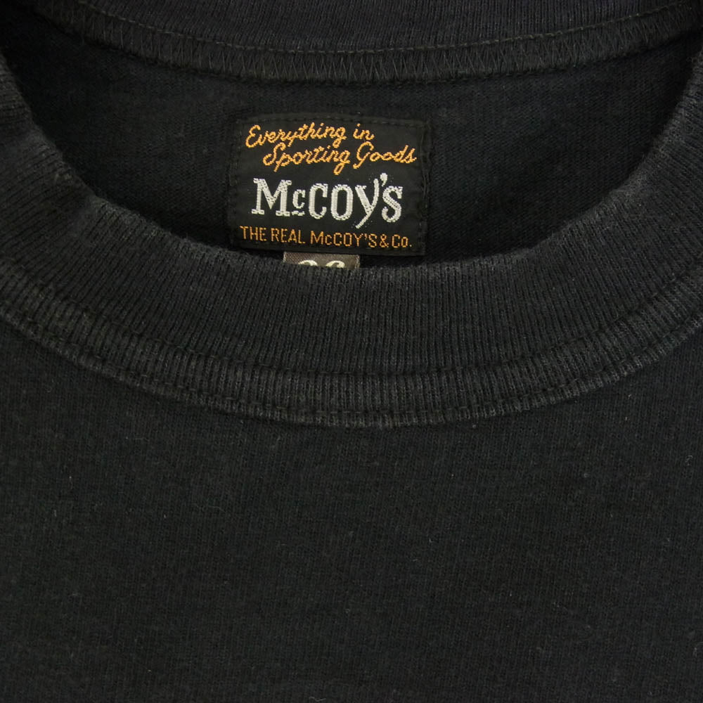 TOY'S McCOY トイズマッコイ 600 RANCH プリント 丸首 クルーネック 半袖 Tシャツ ブラック系 S【中古】