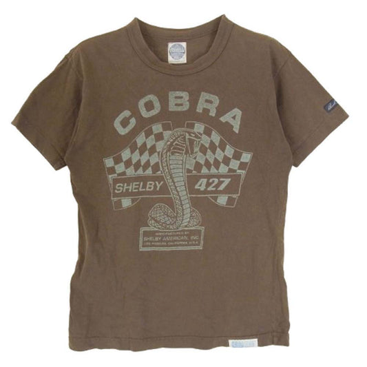 TOY'S McCOY トイズマッコイ COBRA コブラ 半袖 Tシャツ ブラウン系 S【中古】