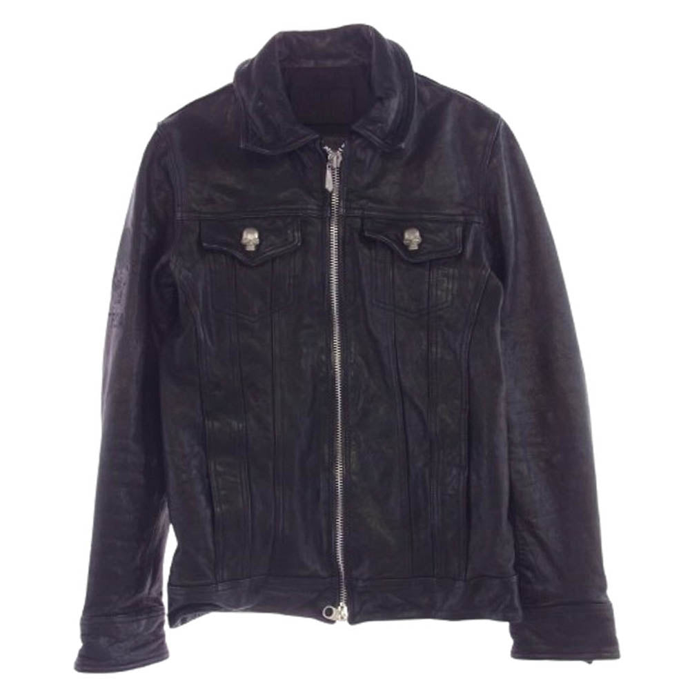 JACKROSE ジャックローズ CLS-JK-0041J × COLLARS 武装戦線 アンティークレザー ジャケット ブラック系 L【中古】