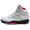 NIKE ナイキ DA1911-102 Air Jordan 5 Retro Fire Red AJ5 エアジョーダン ファイヤーレッド スニーカー ホワイト系【美品】【中古】