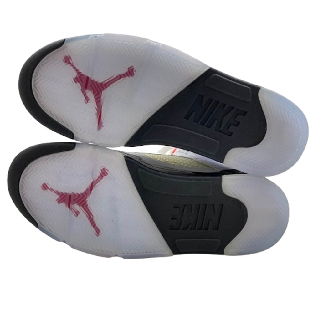 NIKE ナイキ DA1911-102 Air Jordan 5 Retro Fire Red AJ5 エアジョーダン ファイヤーレッド スニーカー ホワイト系【美品】【中古】