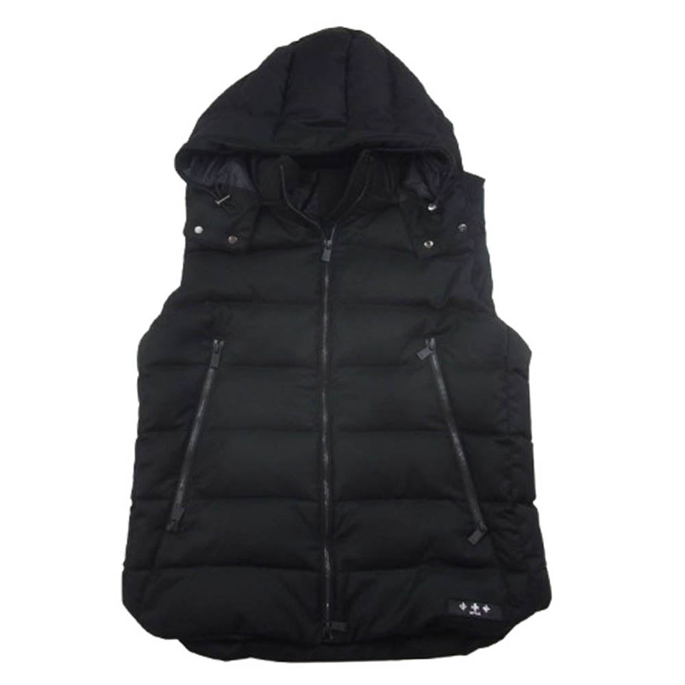 TATRAS タトラス MTA20A4373 SOVER DOWN VEST ソヴェール フード付き ダウンベスト ブラック系 04【中古】
