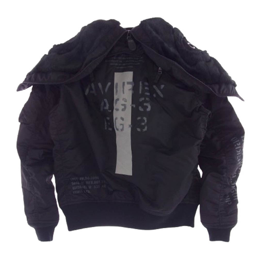AVIREX アヴィレックス 783-4952053 WEB＆DEPOT限定 MA-1 REMODEL MARK2  ミリタリー ジャケット ブラック系 F【美品】【中古】