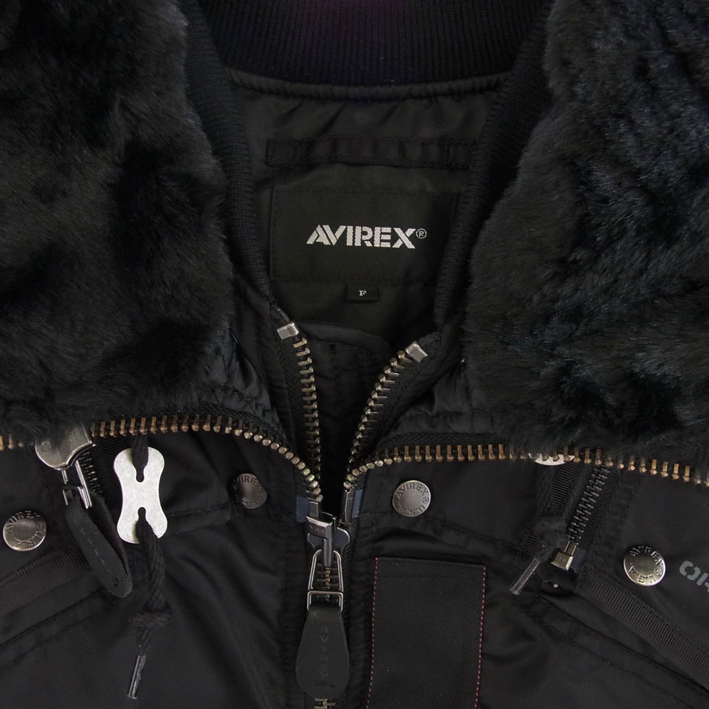 AVIREX アヴィレックス 783-4952053 WEB＆DEPOT限定 MA-1 REMODEL MARK2  ミリタリー ジャケット ブラック系 F【美品】【中古】