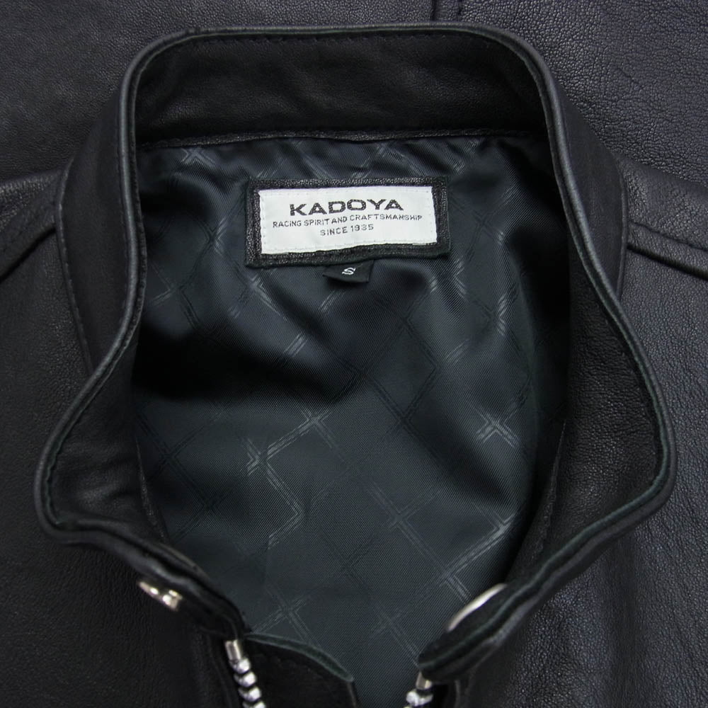 KADOYA カドヤ LXS1662-044 STALLION シングル ライダース ジャケット ブラック系 S【美品】【中古】