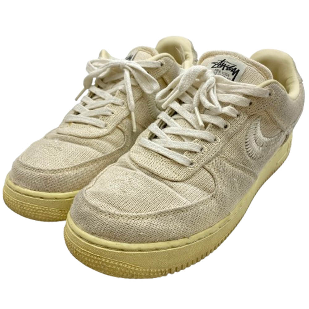 NIKE ナイキ CZ9084-200 Stussy Air Force 1 Low Fossil Stone ステューシー エアフォース 1 ロー フォッシルストーン オフホワイト系 27.5cm【中古】