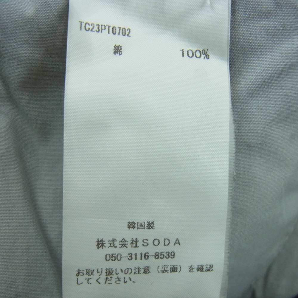 サグクラブ 23AW TC23PT0702 国内正規品 Tribal Denim Pants トライバル デニム パンツ グレー系 BLACK L 3【美品】【中古】