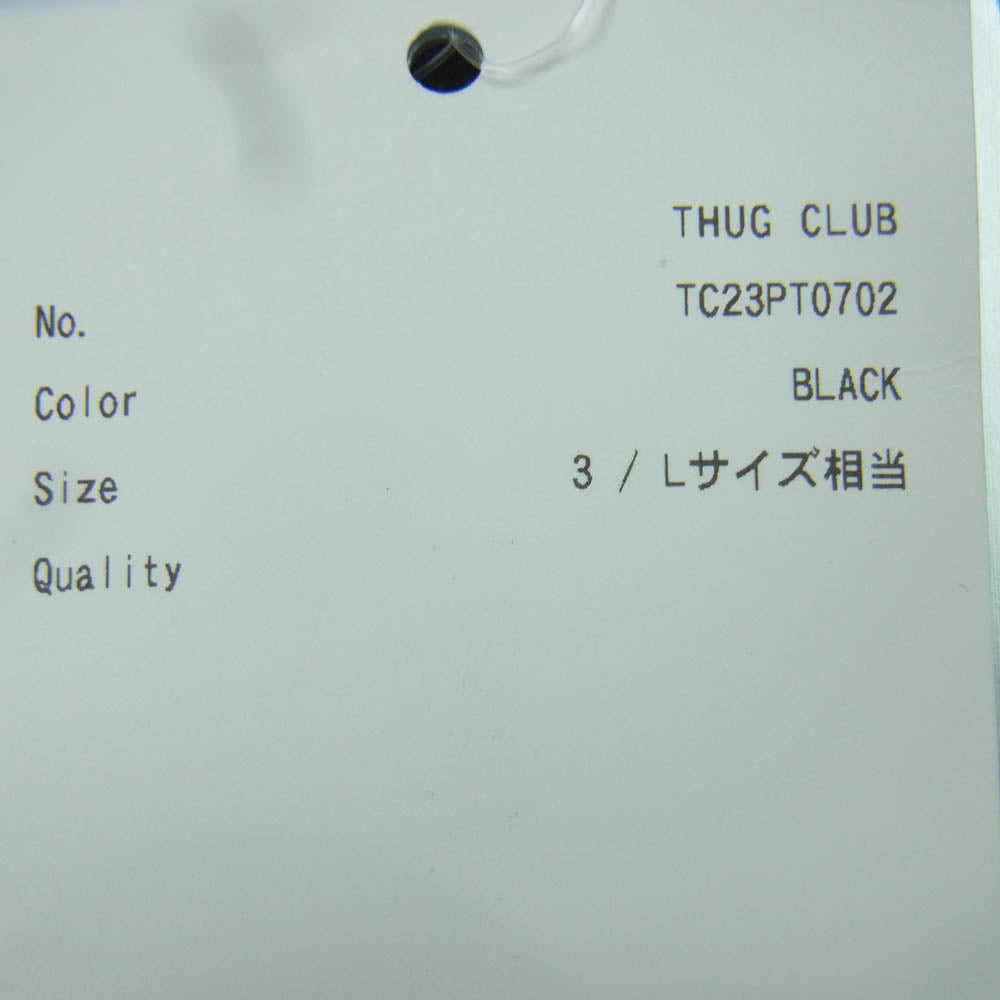 サグクラブ 23AW TC23PT0702 国内正規品 Tribal Denim Pants トライバル デニム パンツ グレー系 BLACK L 3【美品】【中古】