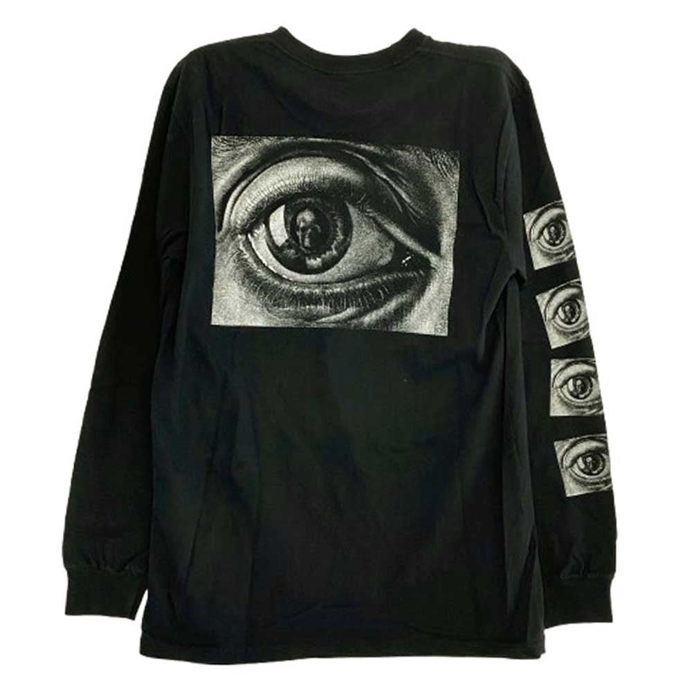 Supreme シュプリーム 17SS M.C. Escher Eye L/S Tee マウリッツ コルネリス エッシャー アイ 長袖 Tシャツ ブラック系 M【中古】