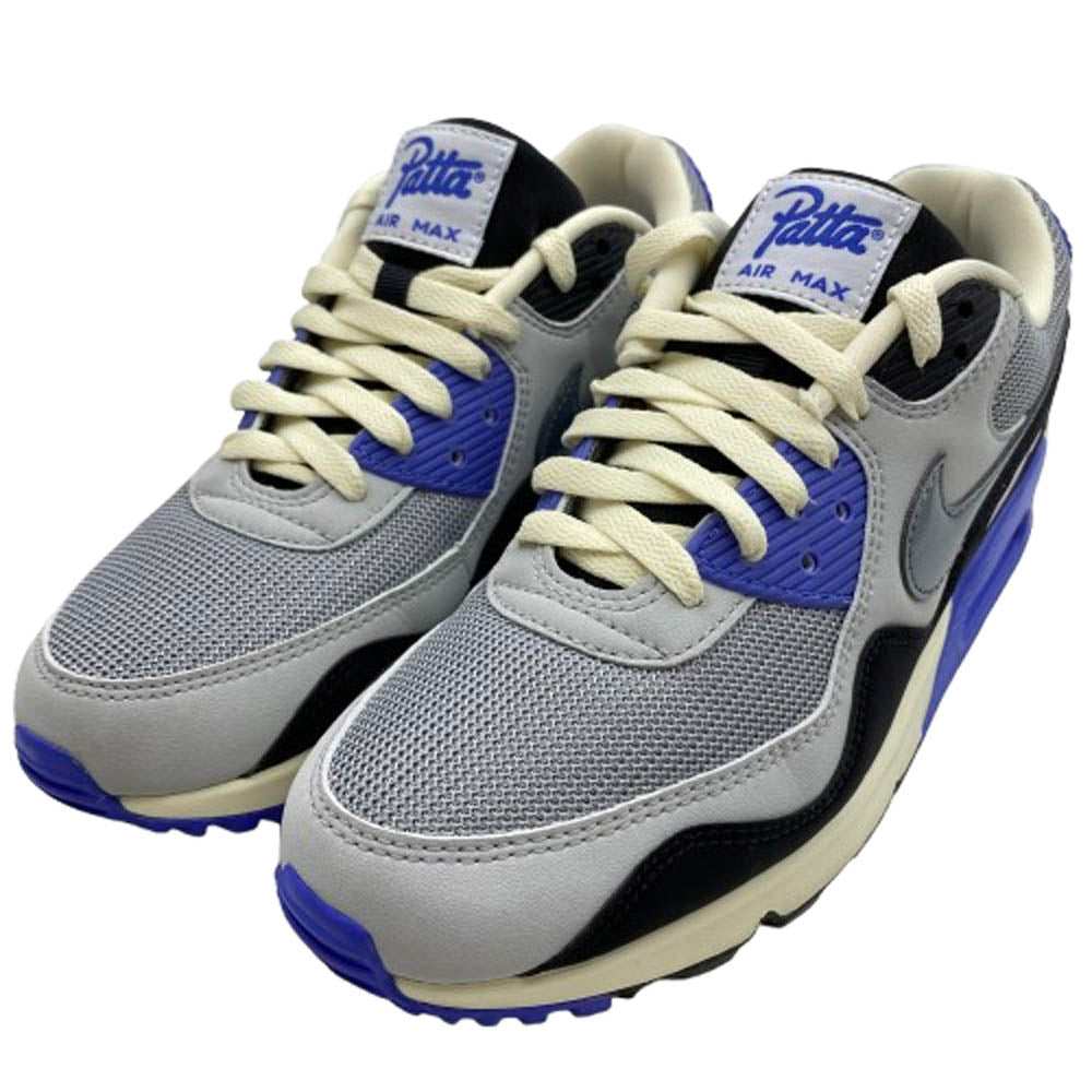 NIKE ナイキ HF8814-002 Patta Air Max 90 Sapphire and Particle Grey パタ エア マックス 90 サファイア アンド パーティクル グレー グレー系 25.5cm【中古】