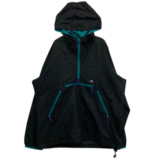 SIERRA DESIGNS シエラデザイン 90s ヴィンテージ 3本木タグ アノラック パーカー パッカブル ナイロン ジャケット ブラック系 XL【中古】
