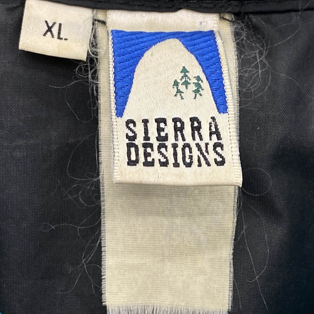 SIERRA DESIGNS シエラデザイン 90s ヴィンテージ 3本木タグ アノラック パーカー パッカブル ナイロン ジャケット ブラック系 XL【中古】
