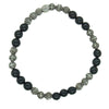 CHROME HEARTS クロムハーツ（原本無） 6mm BEAD BEAD17 クロスボール シルバーパーツ19個 オニキス ビーズ ブレスレット ブラック系【中古】