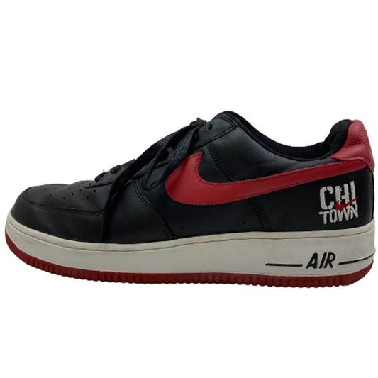 NIKE ナイキ 306353 061 AIR FORCE 1 LOW CHI TOWN BLACK VARSITY RED WHITE シカゴ タウン エアフォース1 ローカット スニーカー ブラック系 レッド系 28.5cm【中古】
