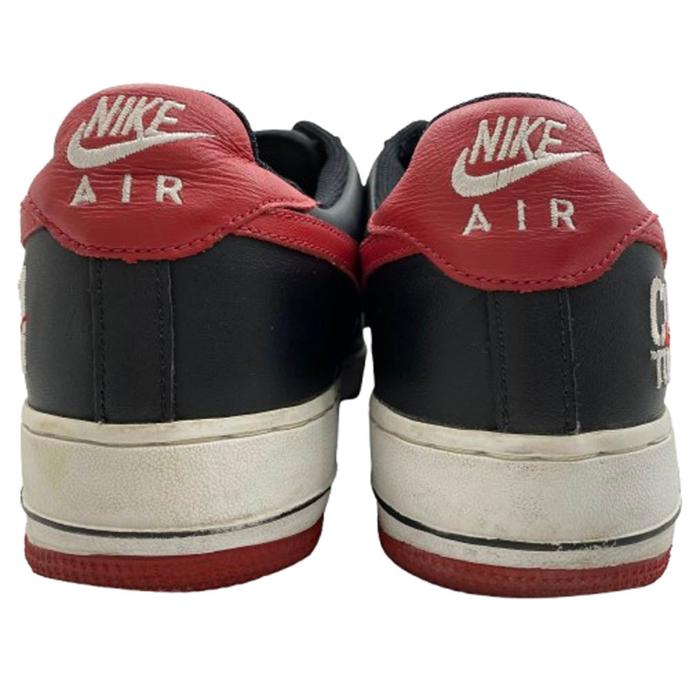 NIKE ナイキ 306353 061 AIR FORCE 1 LOW CHI TOWN BLACK VARSITY RED WHITE シカゴ タウン エアフォース1 ローカット スニーカー ブラック系 レッド系 28.5cm【中古】