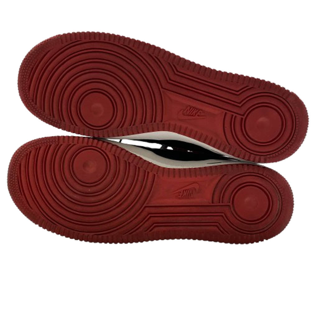 NIKE ナイキ 306353 061 AIR FORCE 1 LOW CHI TOWN BLACK VARSITY RED WHITE シカゴ タウン エアフォース1 ローカット スニーカー ブラック系 レッド系 28.5cm【中古】