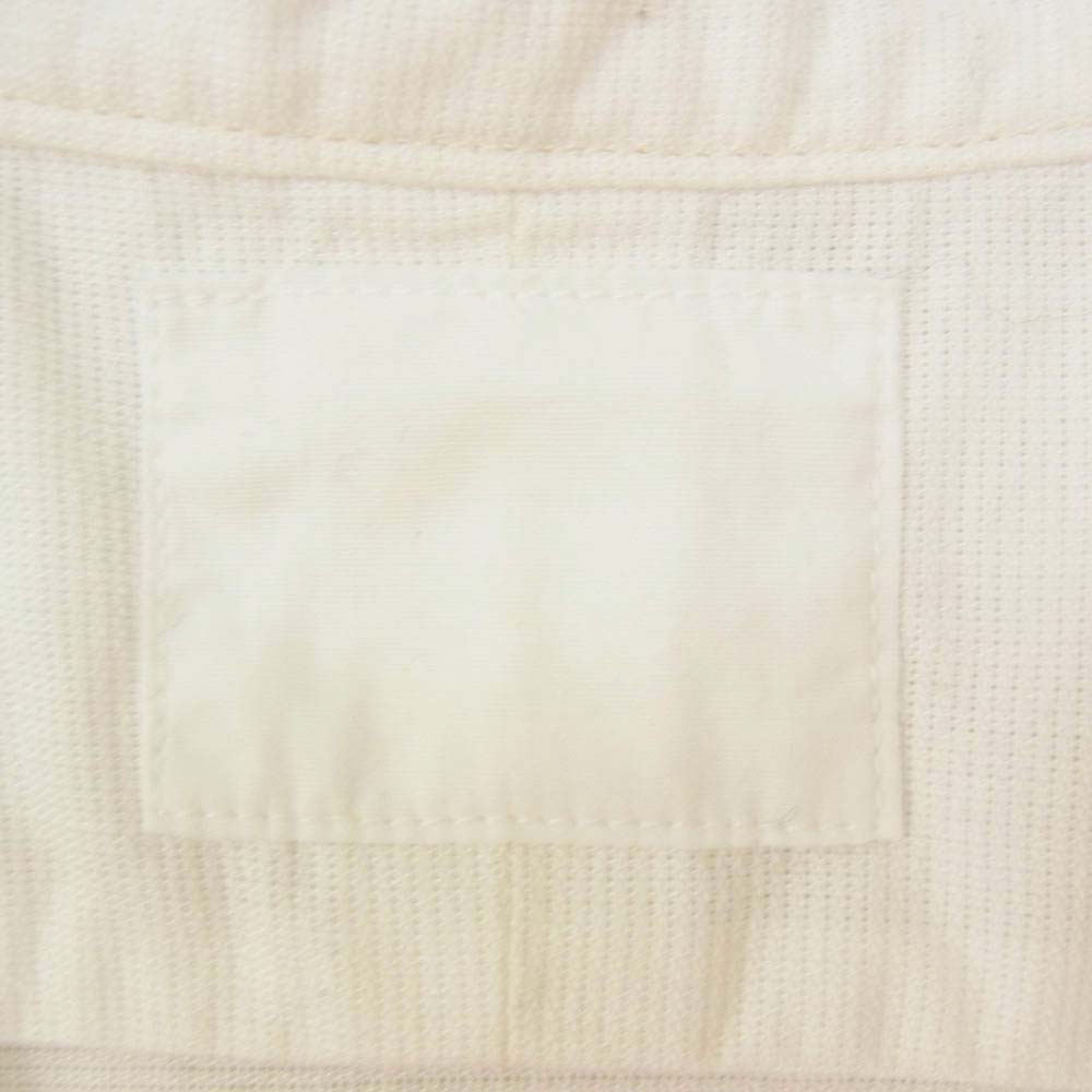 ヨーコサカモト 24SS 24SS AR SH-01R WHT ノーカラー ハーフボタン 長袖 シャツ ホワイト系 S【中古】