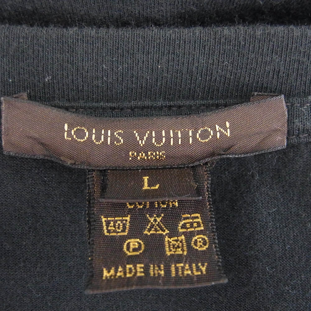 LOUIS VUITTON ルイ・ヴィトン クルーネック Tシャツ 半袖カットソー ブラック系 L【中古】