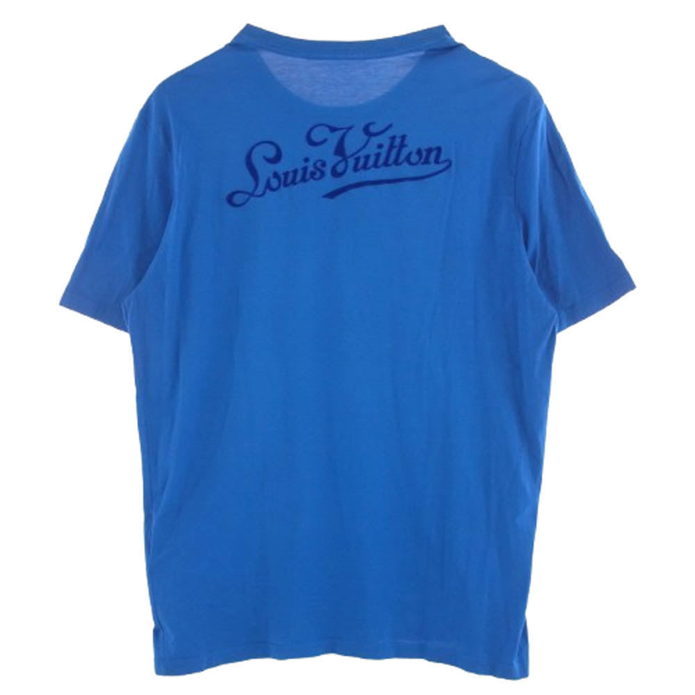 LOUIS VUITTON ルイ・ヴィトン RM121M H1JR02JEZ バックロゴ Tシャツ 半袖カットソー ブルー系 M【中古】