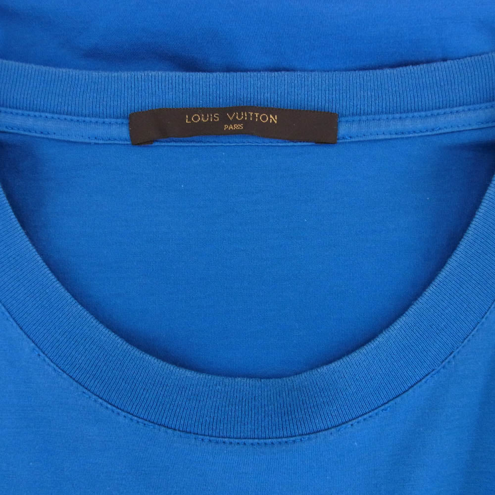 LOUIS VUITTON ルイ・ヴィトン RM121M H1JR02JEZ バックロゴ Tシャツ 半袖カットソー ブルー系 M【中古】