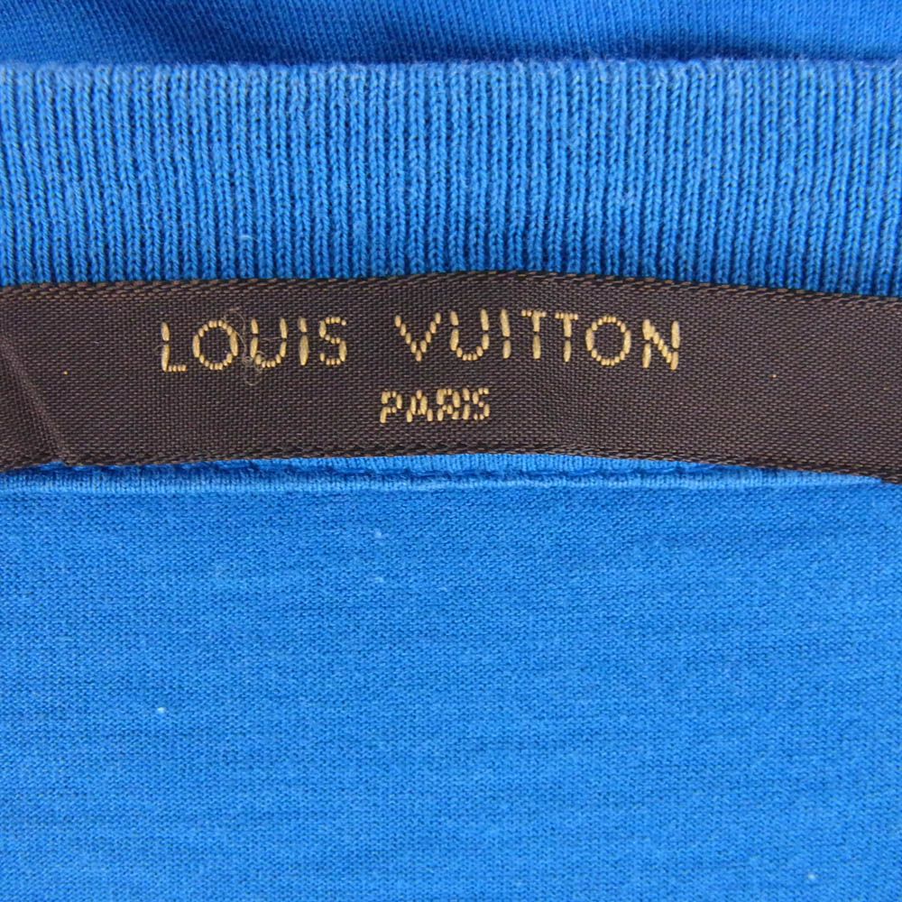LOUIS VUITTON ルイ・ヴィトン RM121M H1JR02JEZ バックロゴ Tシャツ 半袖カットソー ブルー系 M【中古】
