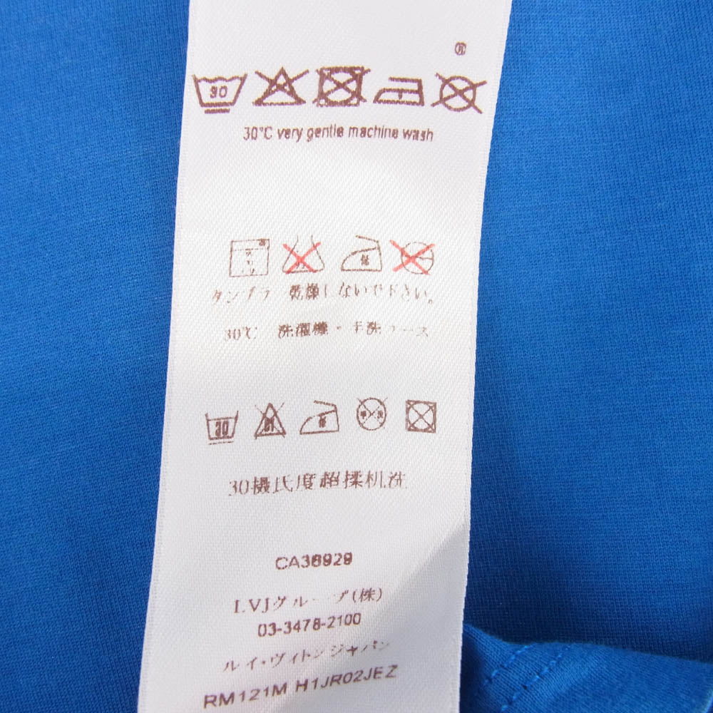 LOUIS VUITTON ルイ・ヴィトン RM121M H1JR02JEZ バックロゴ Tシャツ 半袖カットソー ブルー系 M【中古】