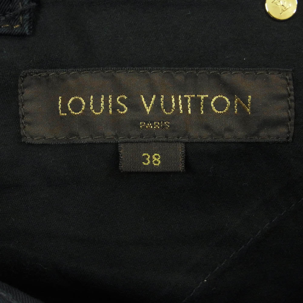 LOUIS VUITTON ルイ・ヴィトン RM072 MLDP50CBF ボタンフライ ストレート パンツ イタリア製 ブラック系 38【中古】