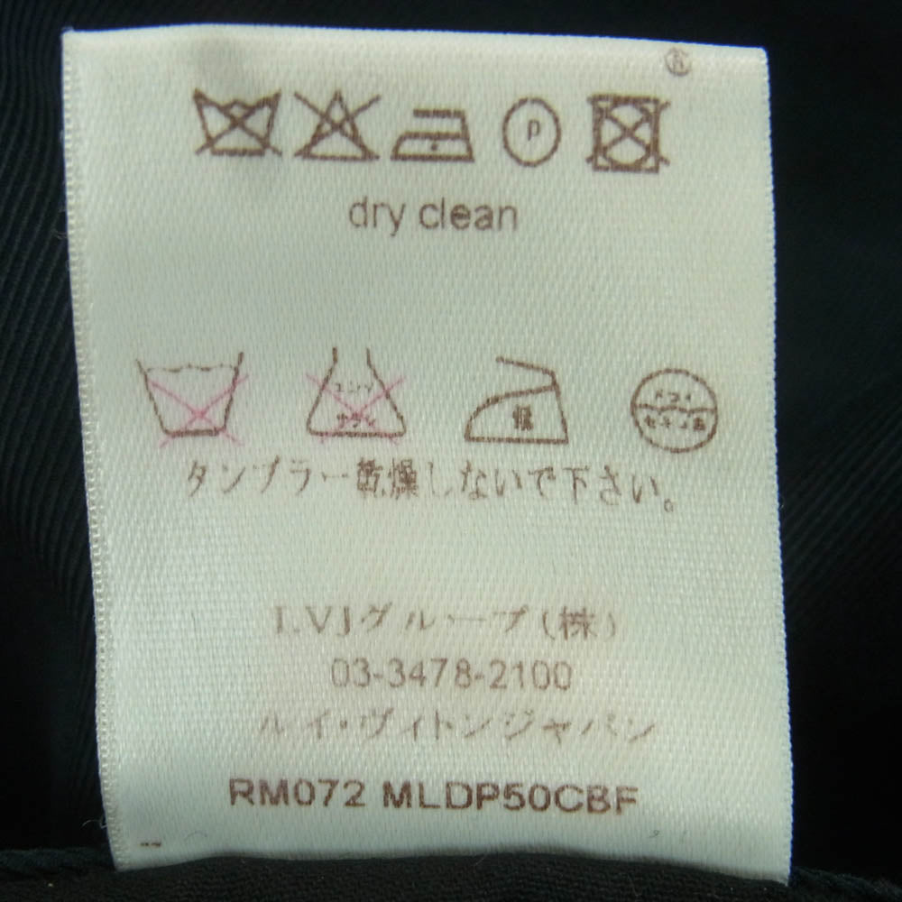 LOUIS VUITTON ルイ・ヴィトン RM072 MLDP50CBF ボタンフライ ストレート パンツ イタリア製 ブラック系 38【中古】